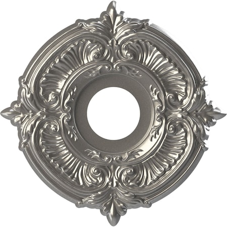 Ekena Millwork Attica Thermoformed PVC Ceiling Medallion Fits Canopies up to 5-in., Aged Dark Steel CMP13ATCST